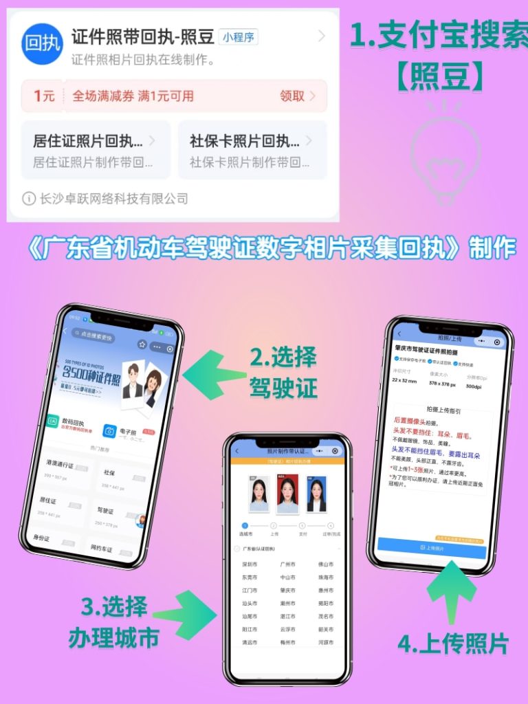 2026广东省机动车驾驶证数字相片采集回执在哪里拍？线上线下渠道全科普