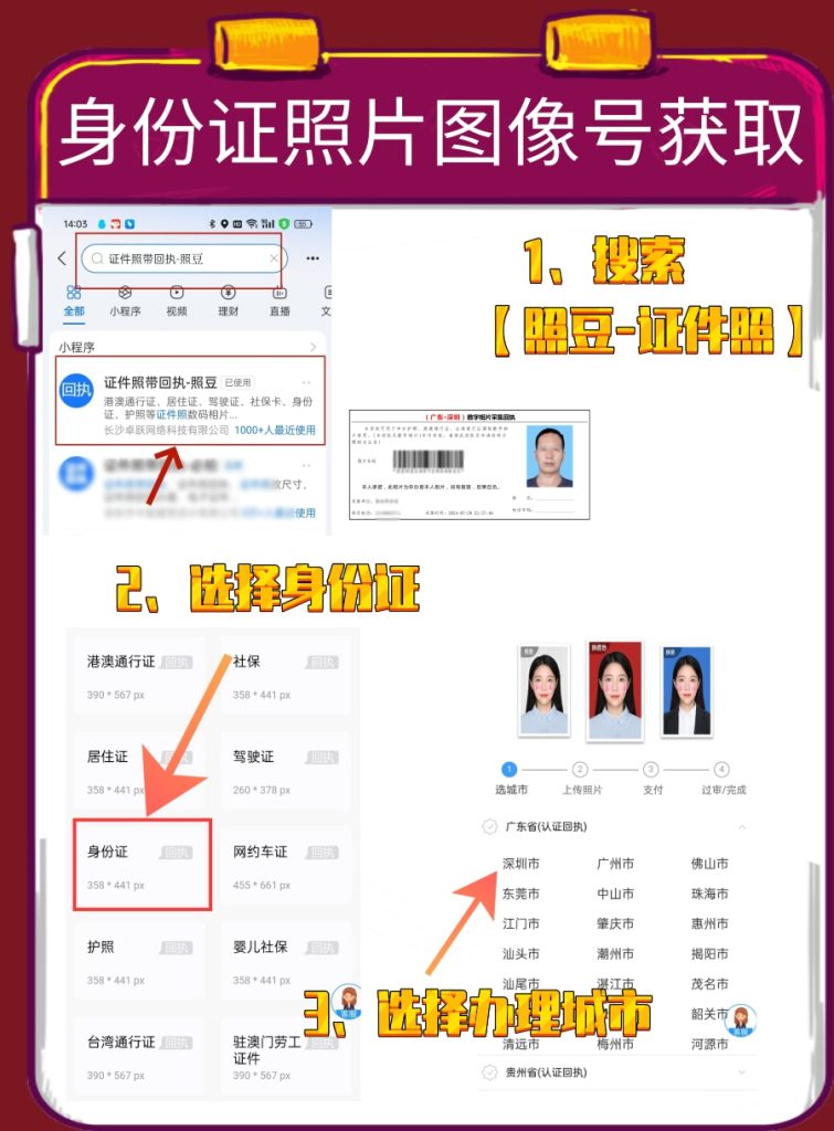 2026深圳市居民身份证数字相片采集检测回执如何办理?便民科普指南