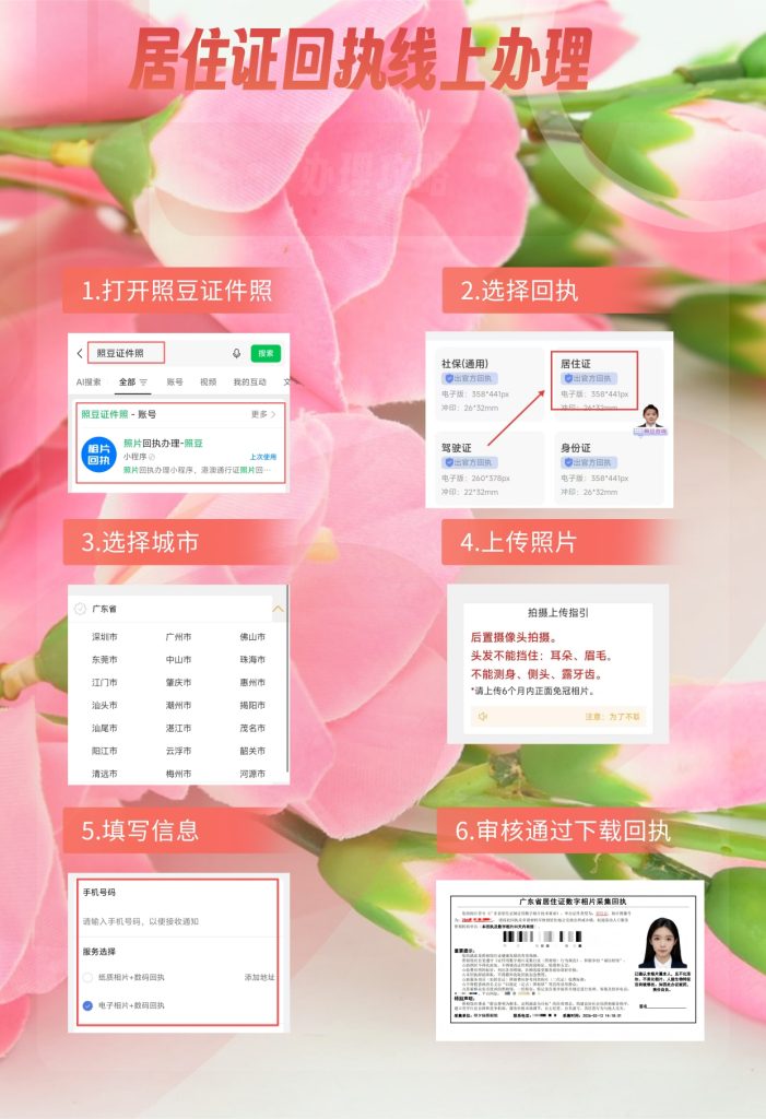2026广东省居住证数字相片采集回执｜相片标准与办理指引