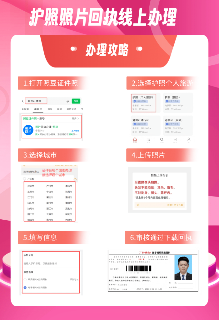 2026因私普通护照数字相片回执怎么弄|线上线下办理实操指南