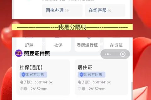 港澳通行证照片回执，去了大厅才知道换新证才要它