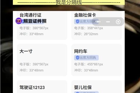 台湾通行证照片回执线上办理，不用再去照相馆了