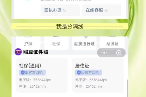 港澳通行证照片回执线上办理，照豆救了我的丑照恐惧症