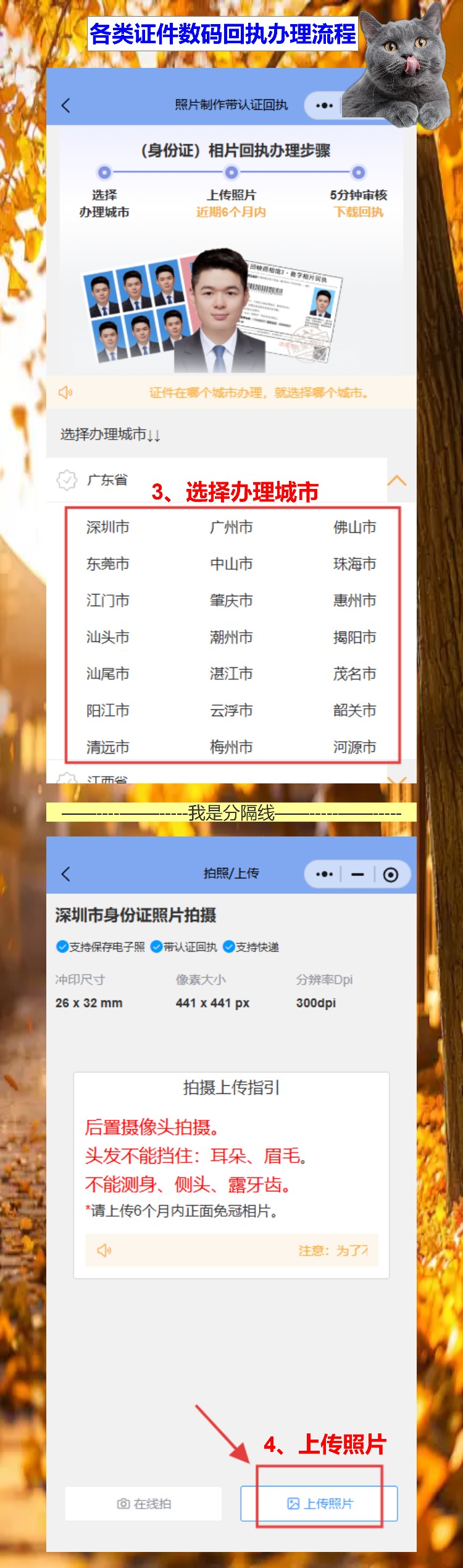 深圳证件照回执办理流程,办证大厅排到门口才想起没弄这个