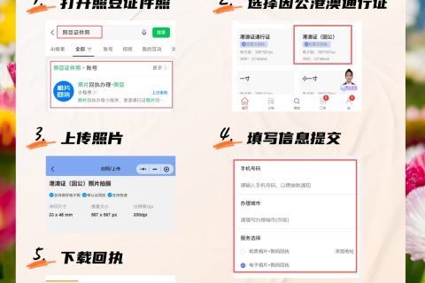 2026因公来往港澳通行证相片回执｜申办科普指引